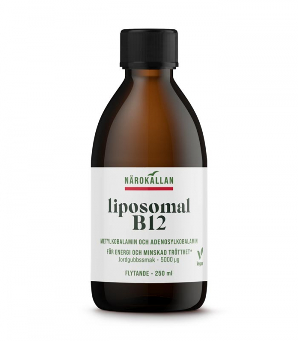 Liposomal B12 5000 mcg 250ml i gruppen Kosttillskott / Vitaminer / Enkla vitaminer hos Rawfoodshop Scandinavia AB (1872)
