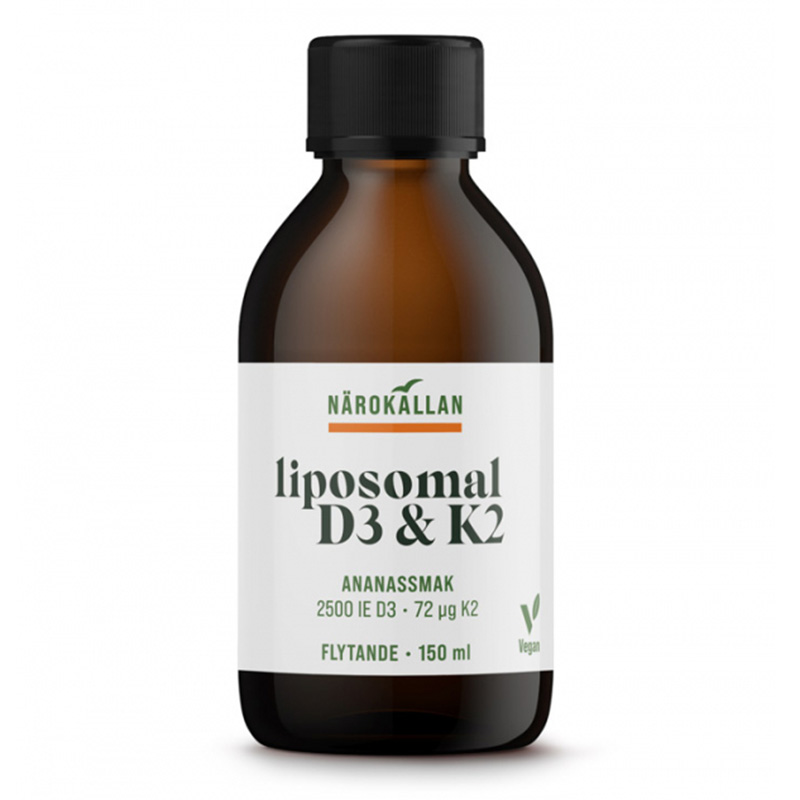 Liposomal D3 + K2 150ml i gruppen Hälsa / Kosttillskott / Vitaminer hos Rawfoodshop Scandinavia AB (1873)