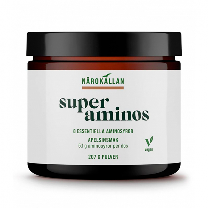 Super Aminos 207g i gruppen Kosttillskott / Proteiner & Aminosyror / Aminosyror hos Rawfoodshop Scandinavia AB (1887)