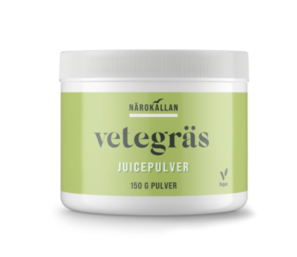Vetegräsjuicepulver 150g i gruppen Råvaror & Dryck / Hälsokost / Korn & Vetegräs hos Rawfoodshop Scandinavia AB (1889)