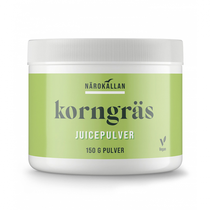 Korngräsjuicepulver 150g i gruppen Kosttillskott / Användningsområde hos Rawfoodshop Scandinavia AB (1890)