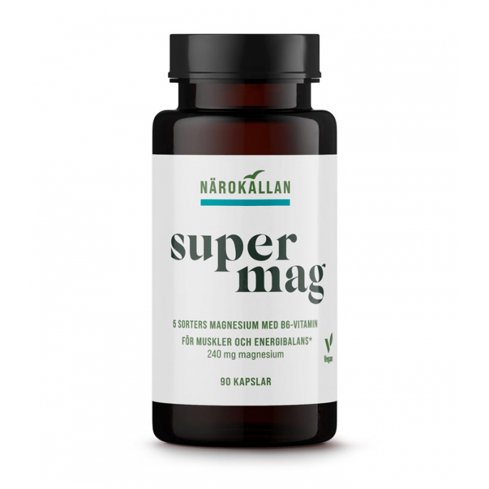 Super Magnesium 90 kaps i gruppen Kosttillskott / Mineraler / Magnesium hos Rawfoodshop Scandinavia AB (1892)