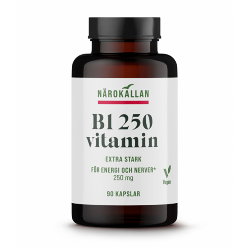 B1 250mg i gruppen Kosttillskott / Vitaminer / Vitamin B hos Rawfoodshop Scandinavia AB (1896)