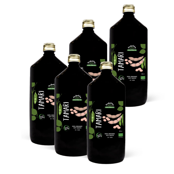 Tamari EKO 1000ml x 5 flaskor i gruppen Råvaror & Dryck / Skafferiet / Smaksättning / Soja & Sås hos Rawfoodshop Scandinavia AB (190901000-SET5)
