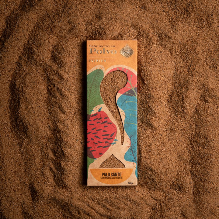 Rökelsepulver Palo Santo 60g i gruppen Hem & Själ / Stämning & doft / Rökelse hos Rawfoodshop Scandinavia AB (196-01)