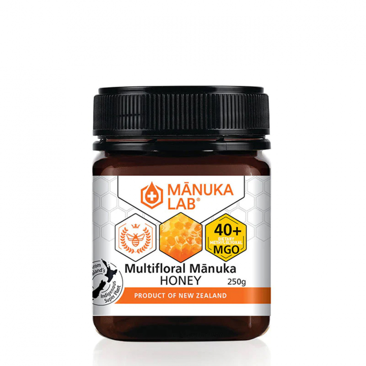 Manuka Lab Manukahonung 40+ MGO 250g i gruppen Råvaror & Dryck / Bakning / Honung hos Rawfoodshop Scandinavia AB (1974)