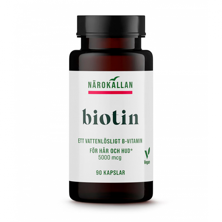 Biotin 5000mcg 90 kapslar i gruppen Hälsa / Kosttillskott / Vitaminer / Enkla vitaminer hos Rawfoodshop Scandinavia AB (1979)