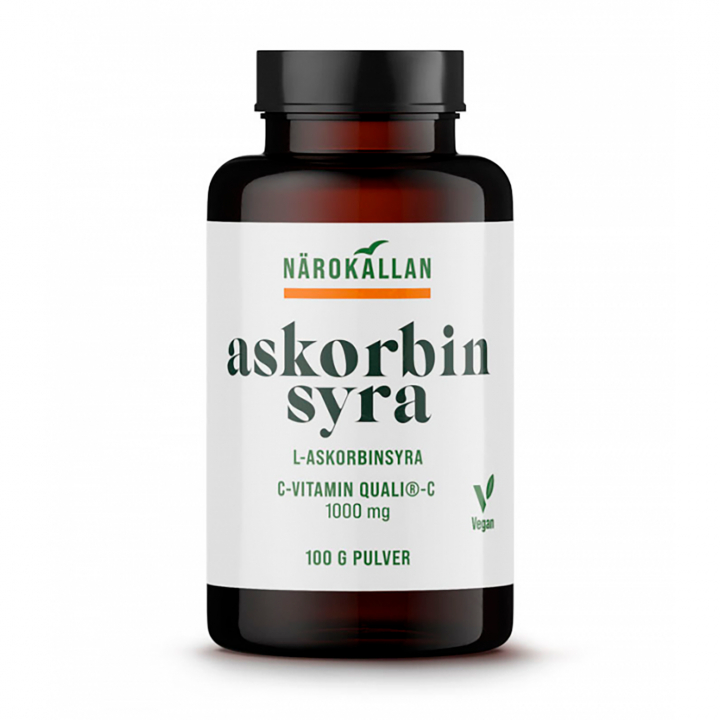 Askorbinsyra 100g i gruppen Hälsa / Kosttillskott / Vitaminer / Enkla vitaminer hos Rawfoodshop Scandinavia AB (1988)