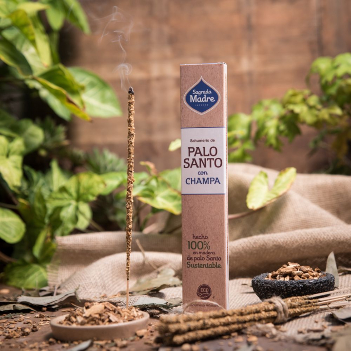 Palo Santo & Champa Rökelsepinnar 8st i gruppen Hem & Själ / Stämning & doft / Rökelse hos Rawfoodshop Scandinavia AB (2-01)