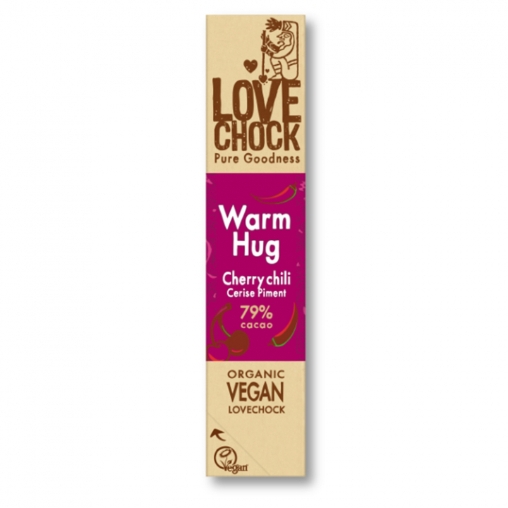 Choklad Warm Hug Frukt & Chili EKO 40g i gruppen Råvaror & Dryck / Godis & Choklad / Choklad & Bars hos Rawfoodshop Scandinavia AB (20003)
