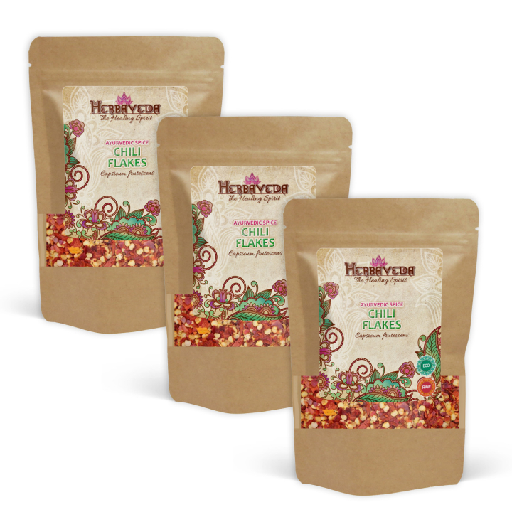Chilliflakes EKO 50g x 3 paket i gruppen Råvaror & Dryck / Skafferiet / Kryddor & Salt hos Rawfoodshop Scandinavia AB (201471-SET3)
