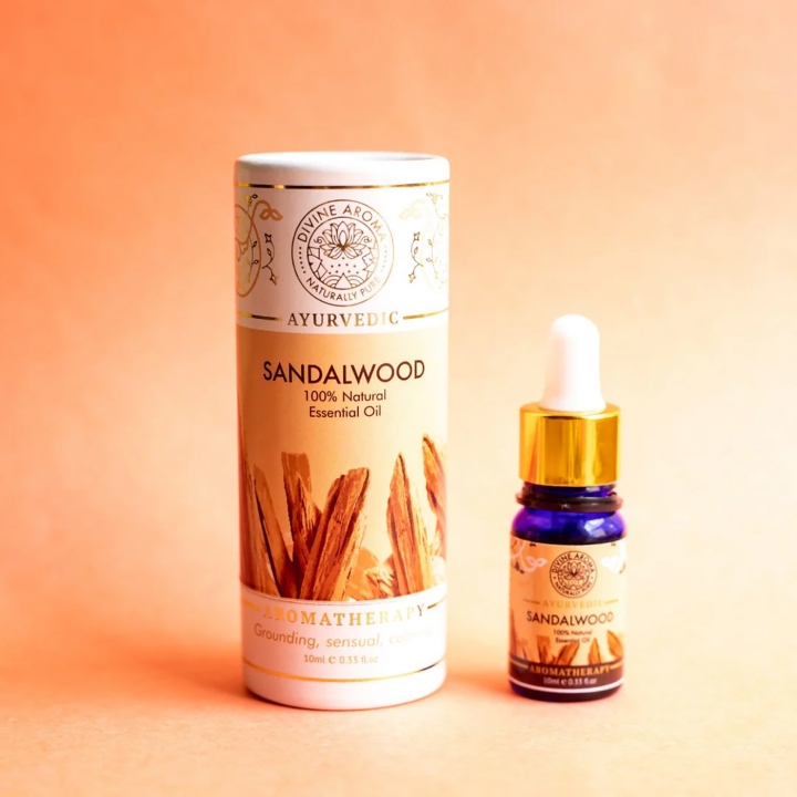 Eterisk Olja Sandelträ 10ml i gruppen Kroppsvård / DIY Råvaror / Eteriska Oljor hos Rawfoodshop Scandinavia AB (20165)