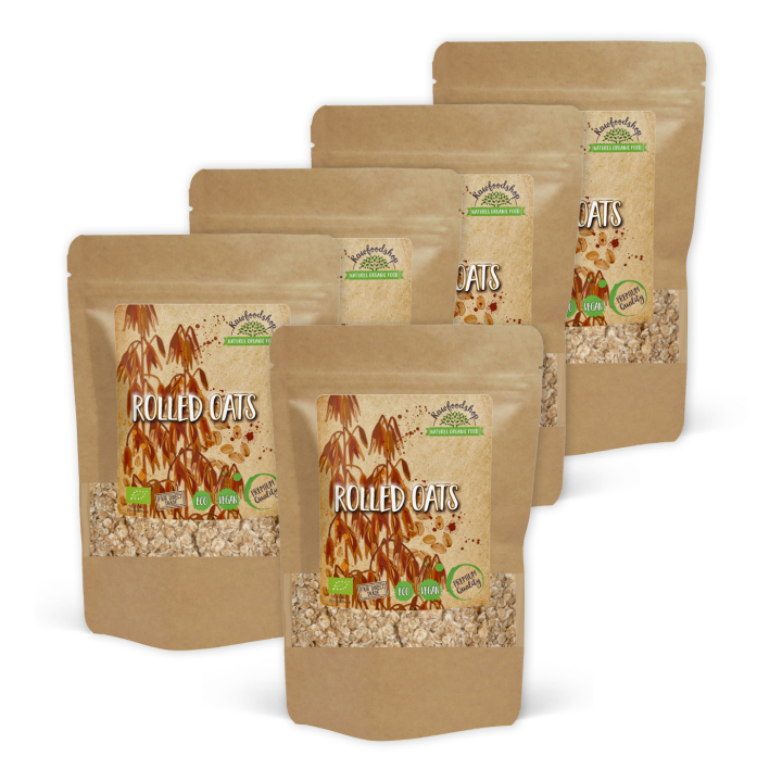 Havregryn EKO 1kg x 5 paket i gruppen Råvaror & Dryck / Bakning / Gryn, flingor & puffar hos Rawfoodshop Scandinavia AB (205051-SET5)