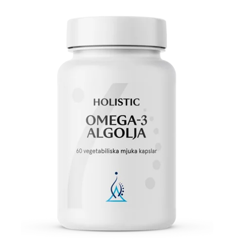 Holistic Omega-3 Algolja 60 kaps i gruppen Hälsa / Kosttillskott / Omega 3 & Fettsyror hos Rawfoodshop Scandinavia AB (20811)