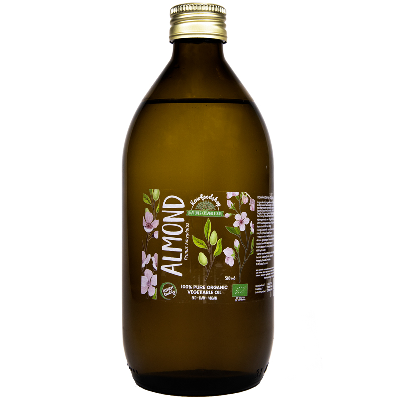 Mandelolja kallpressad EKO 500ml i gruppen Råvaror & Dryck / Skafferiet / Oljor / Oljor hos Rawfoodshop Scandinavia AB (2081203)