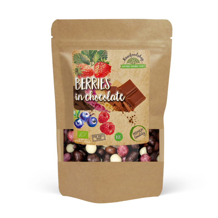 Bär i Choklad EKO 100g i gruppen Råvaror & Dryck / Godis & Choklad / Choklad & Bars hos Rawfoodshop Scandinavia AB (20860-1)