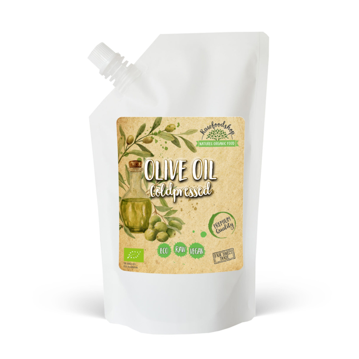 Olivolja kallpressad EKO 500ml i gruppen Råvaror & Dryck / Skafferiet / Oljor / Oljor hos Rawfoodshop Scandinavia AB (2101233)
