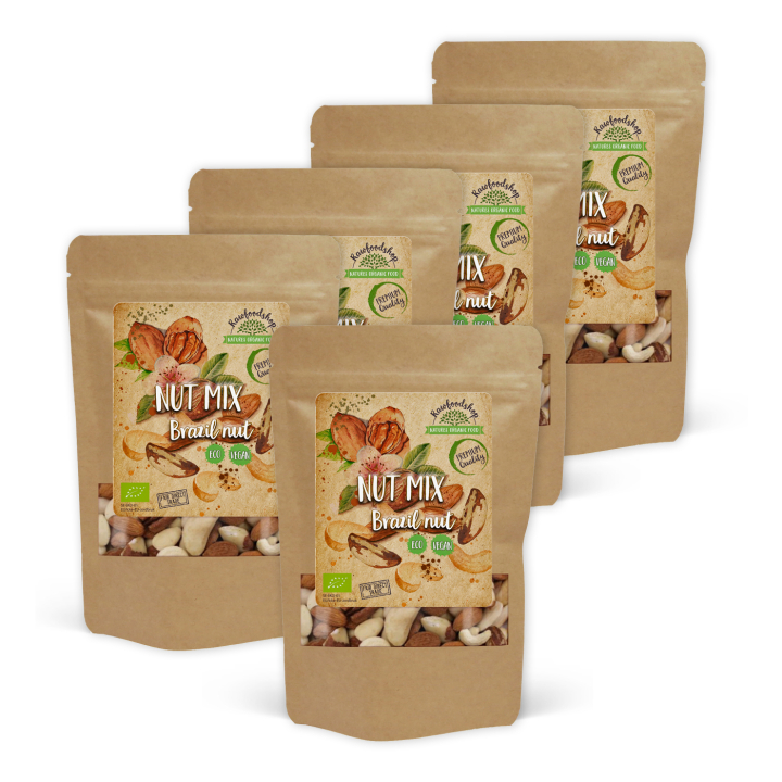 Nötmix med Paranötter EKO 250g x 5 paket i gruppen Råvaror & Dryck / Nötter hos Rawfoodshop Scandinavia AB (2111612-SET5)