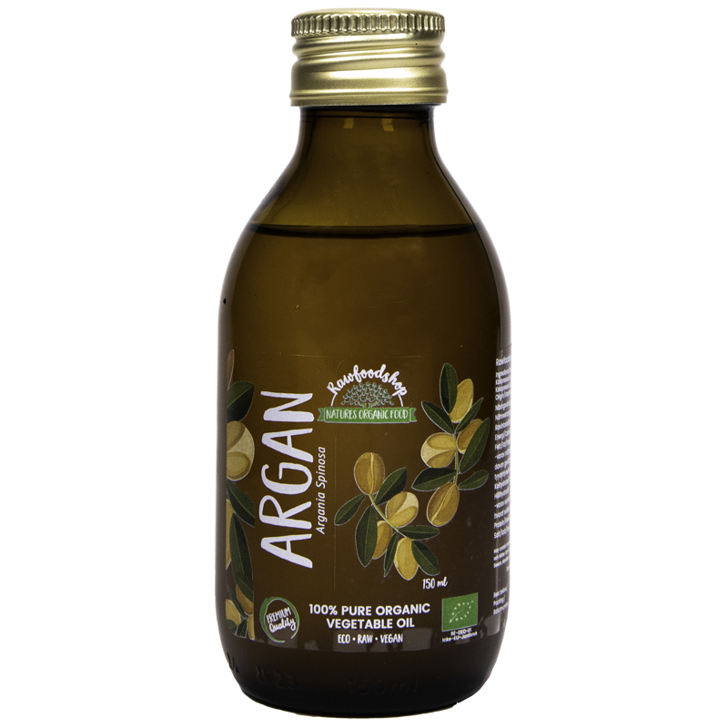 Arganolja EKO 150ml i gruppen Kroppsvård / DIY Råvaror / Vegetabiliska Oljor hos Rawfoodshop Scandinavia AB (2133202)