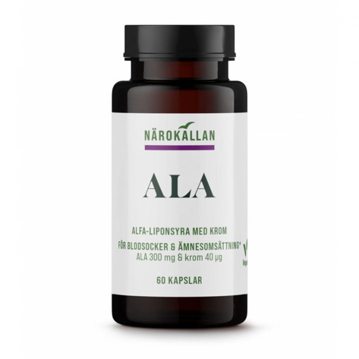 ALA Alfa-liponsyra 60kaps i gruppen Kosttillskott / Övriga kosttillskott / Specialtillskott hos Rawfoodshop Scandinavia AB (2135)