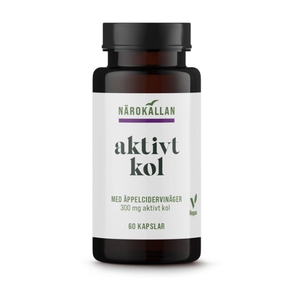 Aktivt kol+äppelcidervinäger 60k i gruppen Kosttillskott / Örter & Växter hos Rawfoodshop Scandinavia AB (2138)