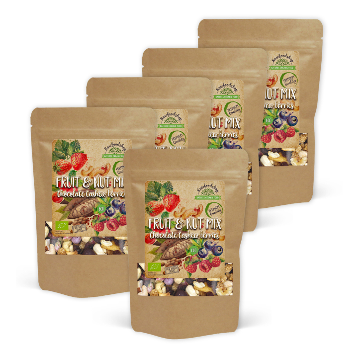 Frukt- & Nötmix Choklad Cashew Skogsbär EKO 200g x 5 paket i gruppen Råvaror & Dryck / Nötter / Nötmix hos Rawfoodshop Scandinavia AB (213982-SET5)