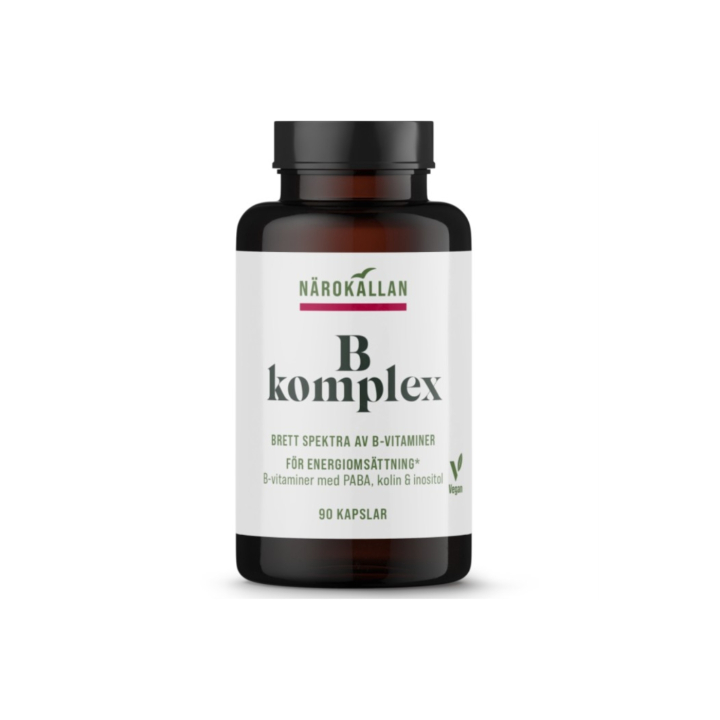 B-Komplex 90 kapslar i gruppen Kosttillskott / Vitaminer / Vitamin B hos Rawfoodshop Scandinavia AB (2157)