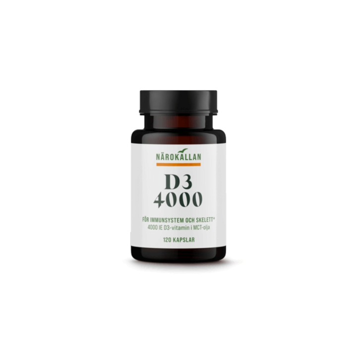 D3 4000 IE 120 kapslar i gruppen Kosttillskott / Vitaminer / Vitamin D hos Rawfoodshop Scandinavia AB (21800)