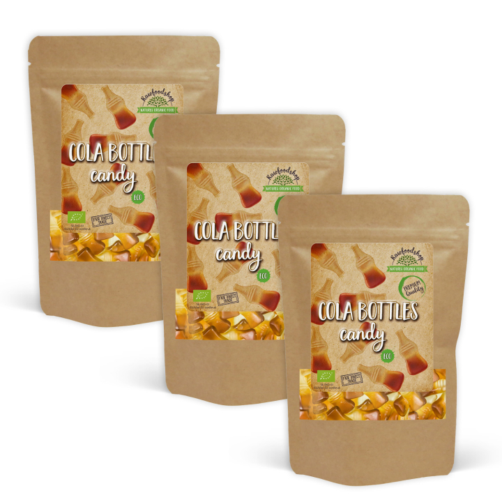 Colaflaskor EKO 100g x 3 paket i gruppen Råvaror & Dryck / Godis & Choklad / Godis hos Rawfoodshop Scandinavia AB (219441-SET3)