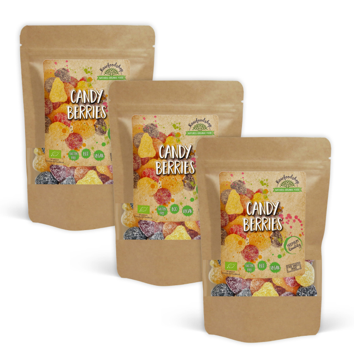 Godisbär EKO 100g x 3 paket i gruppen Råvaror & Dryck / Godis & Choklad / Godis hos Rawfoodshop Scandinavia AB (22191-SET3)