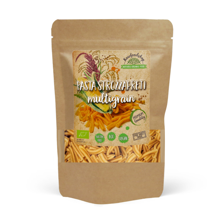 Pasta Strozzapreti Flerkorn EKO 250g i gruppen Råvaror & Dryck / Skafferiet / Pasta & Nudlar hos Rawfoodshop Scandinavia AB (22265-1)