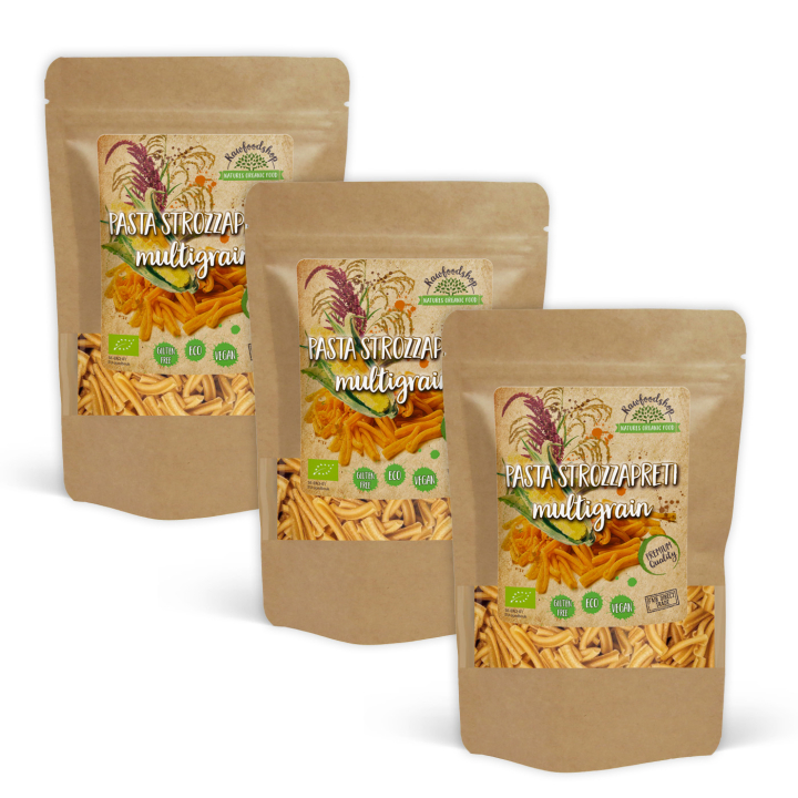 Pasta Strozzapreti Flerkorn EKO 250g x 3 paket i gruppen Råvaror & Dryck / Skafferiet / Pasta & Nudlar hos Rawfoodshop Scandinavia AB (222651-SET3)