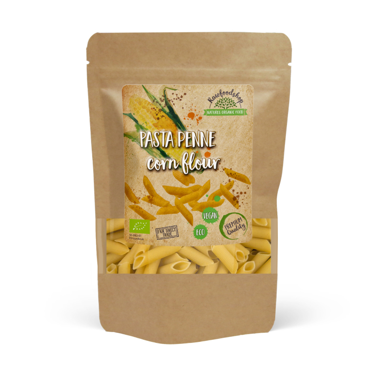 Pasta Penne Majsmjöl 250g i gruppen Råvaror & Dryck / Skafferiet / Pasta & Nudlar hos Rawfoodshop Scandinavia AB (22267-1)