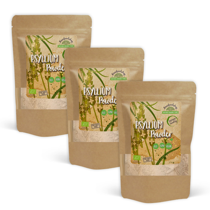 Psyllium Pulver EKO 250g x 3 paket i gruppen Råvaror & Dryck / Bakning / Ingredienser Övriga hos Rawfoodshop Scandinavia AB (235922-SET3)