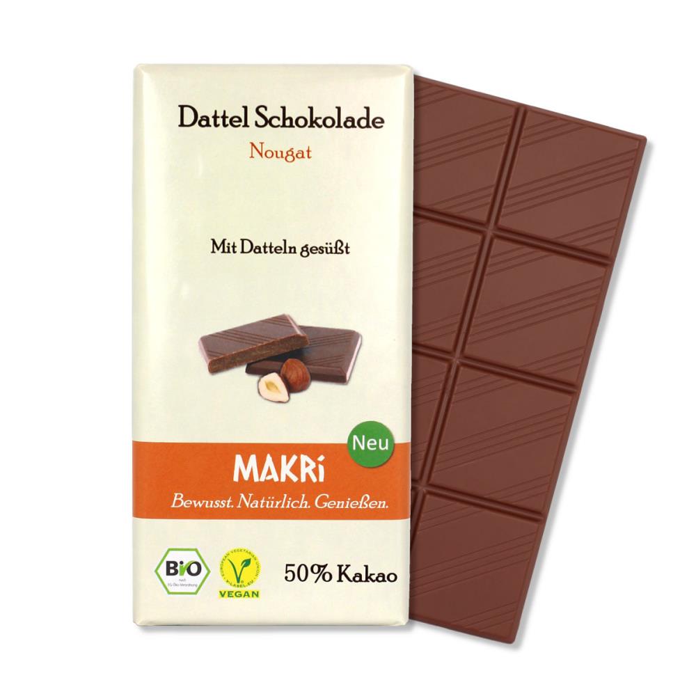 Makri Nougat 50% 85g i gruppen Råvaror & Dryck / Godis & Choklad / Choklad & Bars hos Rawfoodshop Scandinavia AB (23637)
