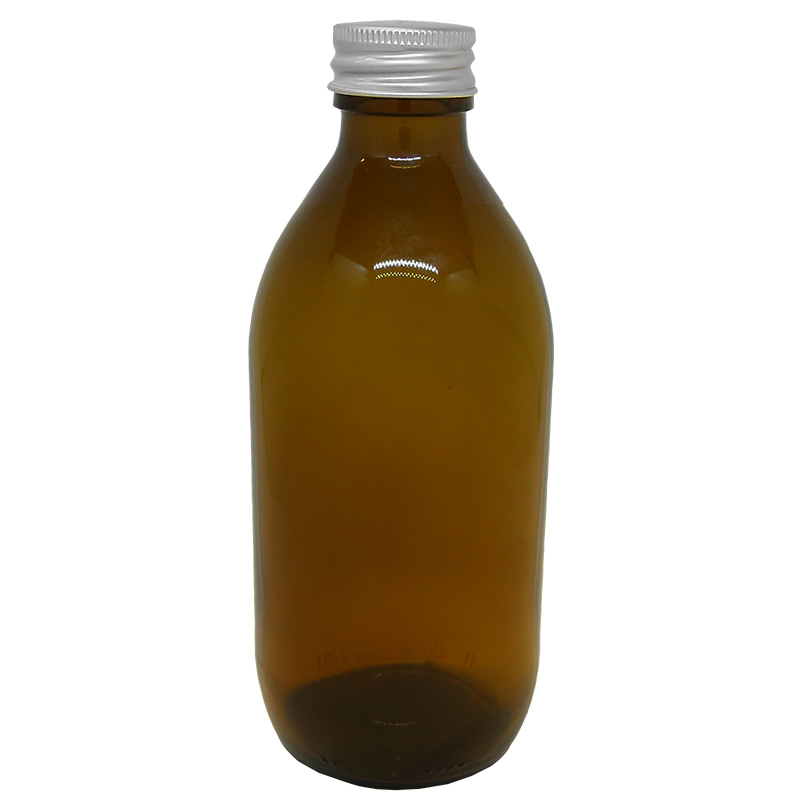 Medicinflaska Brun glas 250ml i gruppen Hud & Kropp / Naturlig DIY / Tillbehör hos Rawfoodshop Scandinavia AB (250-F)