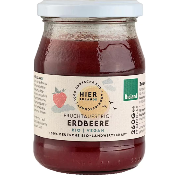 Jordgubbspuré EKO 260g  i gruppen Råvaror & Dryck / Frukt & Bär / Jordgubbar hos Rawfoodshop Scandinavia AB (29168)