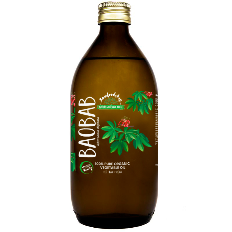 Baobabolja kallpressad EKO 50ml i gruppen Kroppsvård / DIY Råvaror / Vegetabiliska Oljor hos Rawfoodshop Scandinavia AB (30042-1)