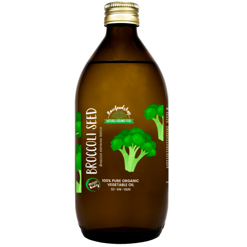 Broccolifröolja kallpressad EKO 150ml i gruppen OUTLET 20-80% / Hud & kropp 20-50% / Hud & kropp 50% hos Rawfoodshop Scandinavia AB (30052-2)