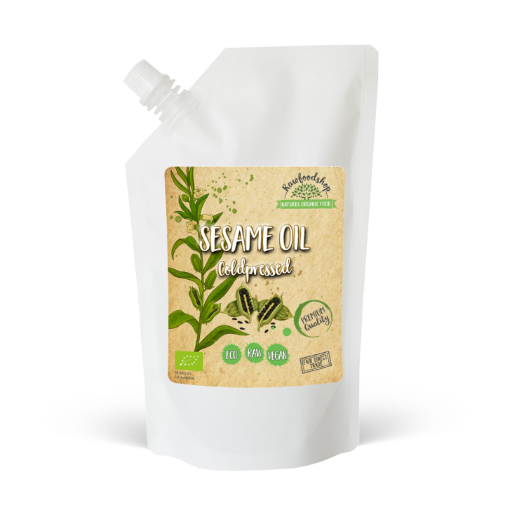 Sesamolja kallpressad EKO 500ml i gruppen Hud & Kropp / Naturlig DIY / Vegetabiliska Oljor hos Rawfoodshop Scandinavia AB (3081203)