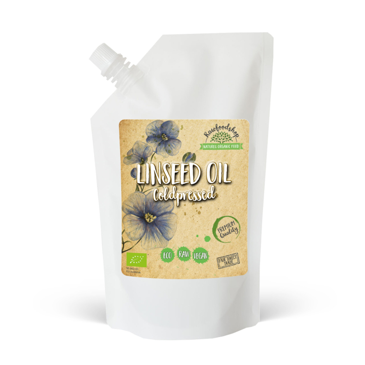 Linfröolja EKO 500ml i gruppen Hud & Kropp / Naturlig DIY / Vegetabiliska Oljor hos Rawfoodshop Scandinavia AB (3121201)