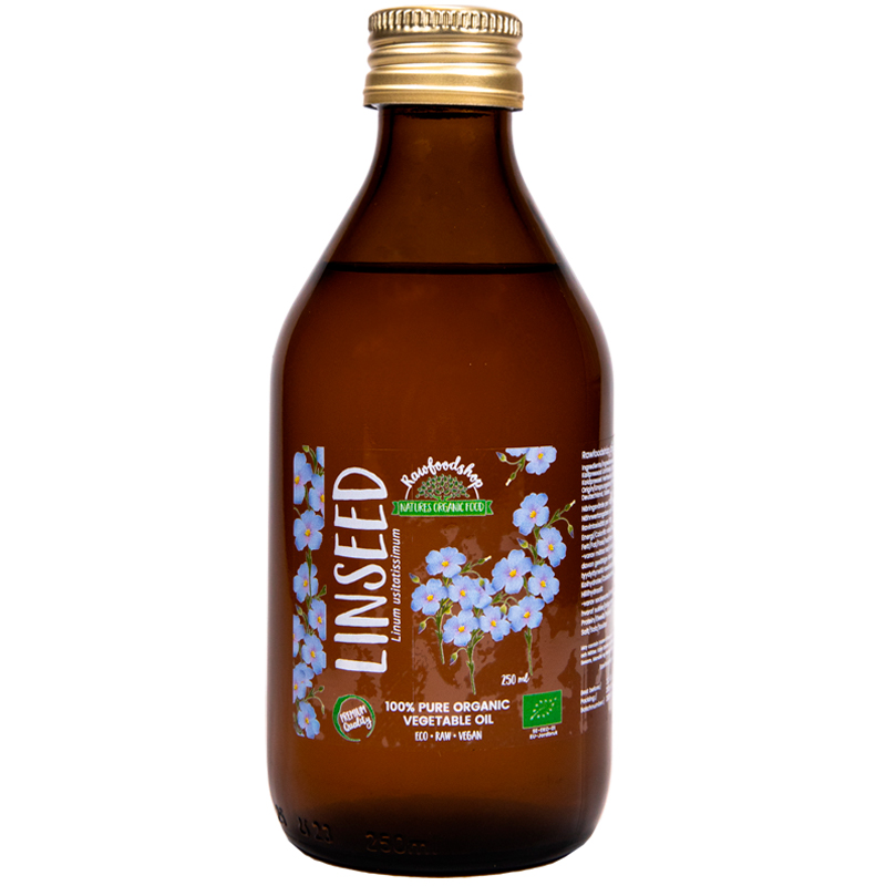 Linfröolja EKO 250ml i gruppen Kroppsvård / DIY Råvaror / Vegetabiliska Oljor hos Rawfoodshop Scandinavia AB (3121202)