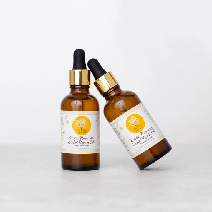 Exotisk Hårolja för Hår & Hårbotten 50ml i gruppen Hud & Kropp / Hår / Serum & Olja hos Rawfoodshop Scandinavia AB (330129-1)