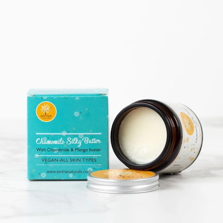 Silky Bodybutter Kamomill 120ml i gruppen Kroppsvård / Färdiga produkter / Hudvård hos Rawfoodshop Scandinavia AB (330499-3)