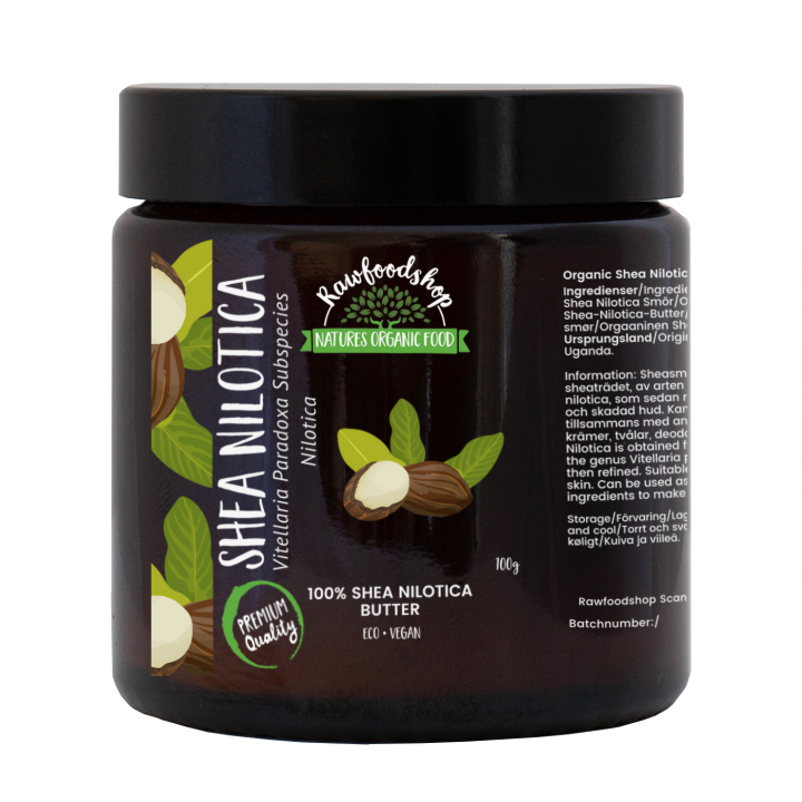 Sheasmör Nilotica EKO 100g i gruppen Hud & Kropp / Naturlig DIY / Fetter & Vax hos Rawfoodshop Scandinavia AB (35007251)