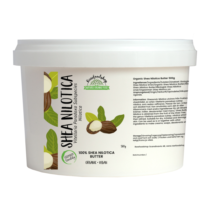 Sheasmör Nilotica EKO 500g i gruppen Hud & Kropp / Naturlig DIY / Fetter & Vax hos Rawfoodshop Scandinavia AB (35007255)