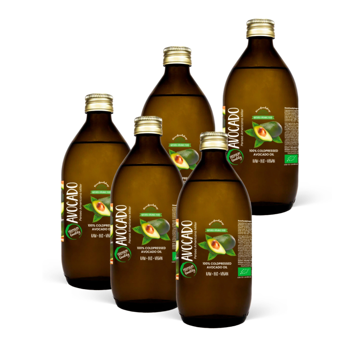 Avokadoolja EKO 150 ml x 5 flaskor i gruppen Råvaror & Dryck / Skafferiet / Oljor hos Rawfoodshop Scandinavia AB (401382-SET5)