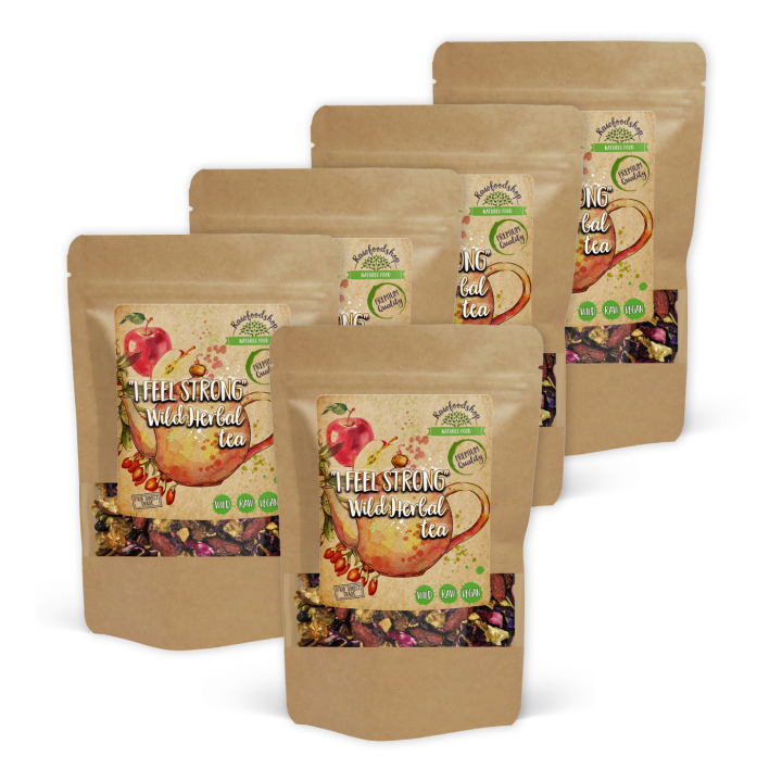 I Feel Strong Vild Örtte 100g x 5 paket i gruppen Råvaror & Dryck / Drycker / Teer hos Rawfoodshop Scandinavia AB (40193-SET5)