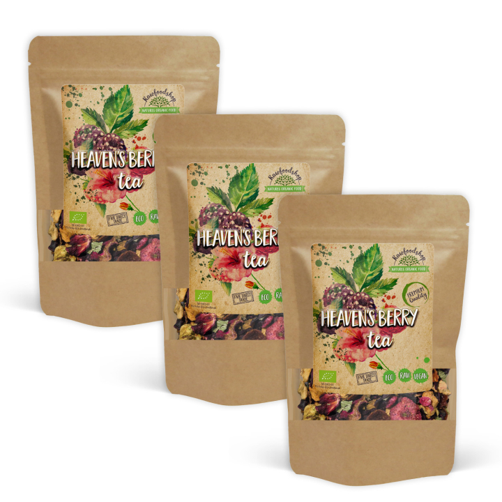 Heaven's Berry Te EKO 50g x 3 paket i gruppen Råvaror & Dryck / Drycker / Teer hos Rawfoodshop Scandinavia AB (402275-SET3)