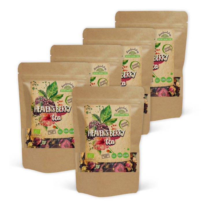 Heaven's Berry Te EKO 50g x 5 paket i gruppen Råvaror & Dryck / Drycker / Teer hos Rawfoodshop Scandinavia AB (402275-SET5)